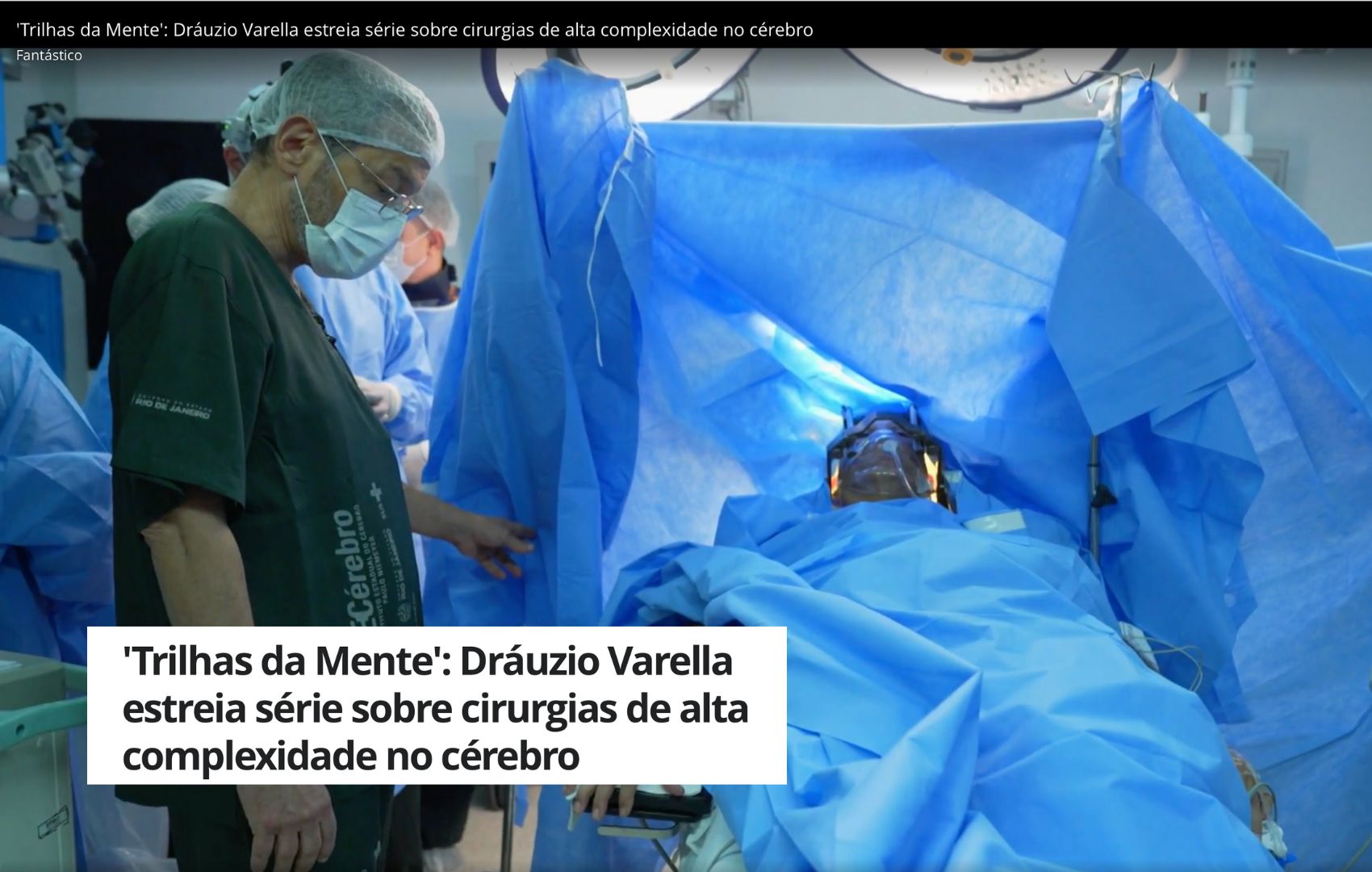 Fant�stico exibiu mat�ria sobre DBS na doen�a de Parkinson no �ltimo domingo. Confira!