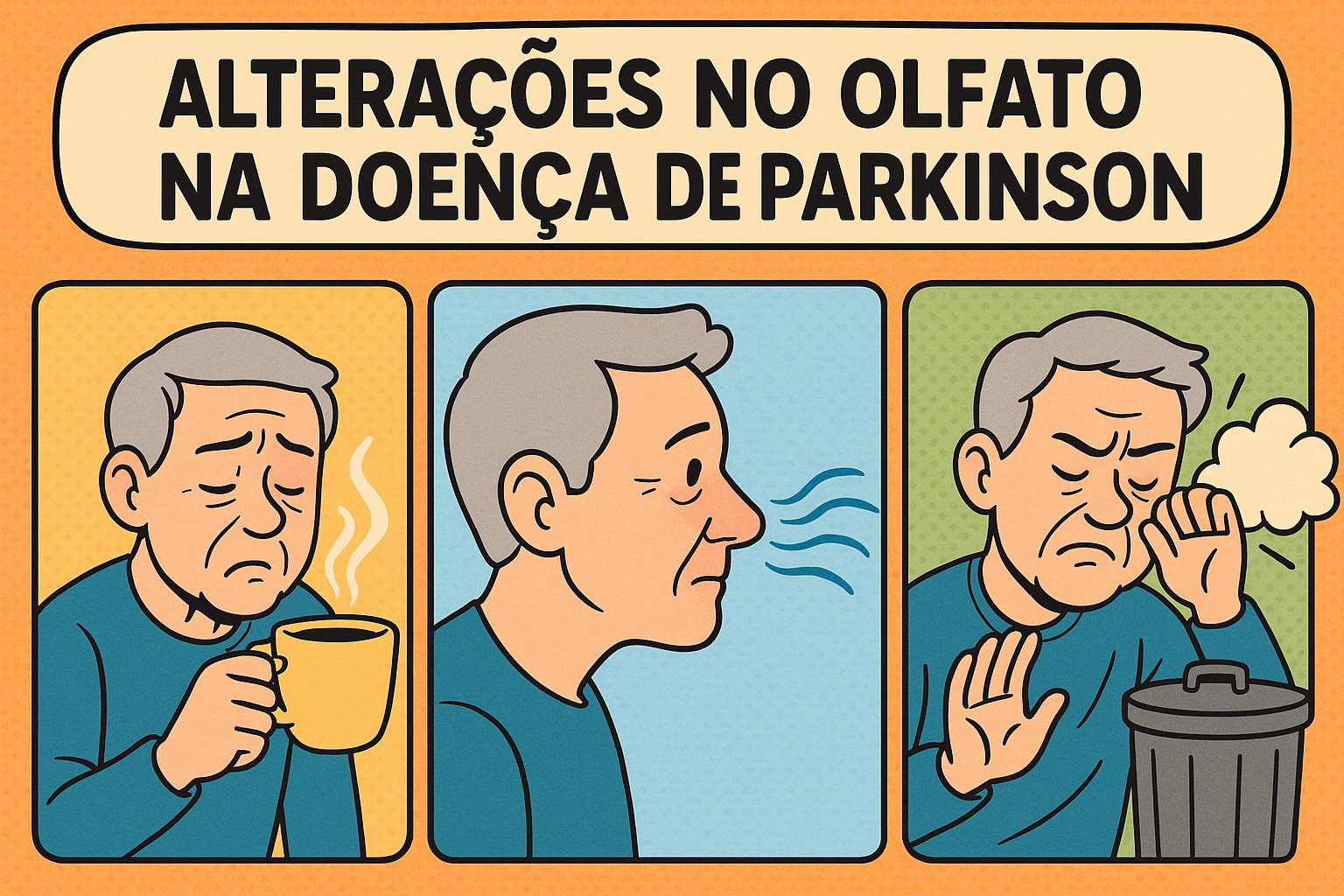Quando o nariz d� sinais: entenda as mudan�as no olfato na Doen�a de Parkinson