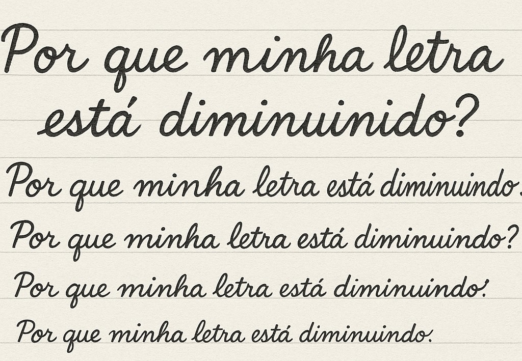 Por que minha letra est� diminuindo? Entenda os motivos e aprenda a driblar a micrografia na Doen�a de Parkinson.